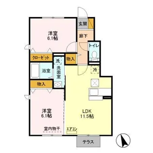 向日葵【1階】の間取り