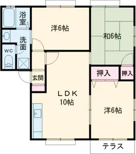 ベイ・フィオーレB【2階】の間取り