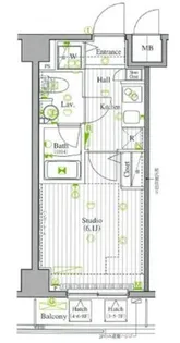 アーバンヴィスタ王子【7階】の間取り