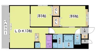 グランシャリオひよどり台【1階】の間取り