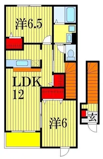 アメニティーC【2階】の間取り