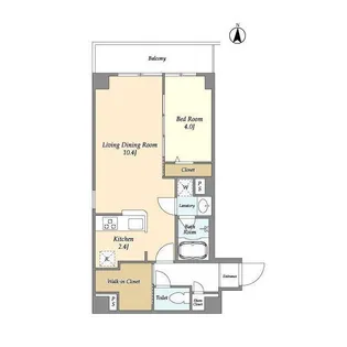 アルファコート下赤塚【1階】の間取り