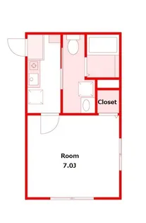 フロントフィールド上永谷【1階】の間取り