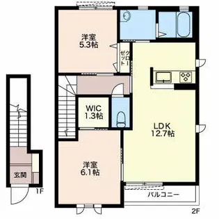 image B【2階】の間取り