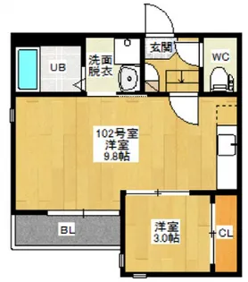 Grandtic Villetta N【1階】の間取り