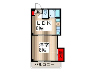 ア-バンフラットII【1階】の間取り