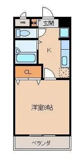 三宮ハイツ【2階】の間取り