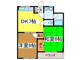 リッツハウス【2階】の間取り