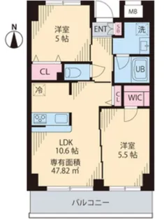 COURT TAKETOKU II【6階】の間取り