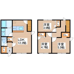 トワミル【1階】の間取り