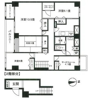 フローラ福住【2階】の間取り