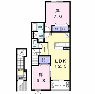 ショウ I【2階】の間取り