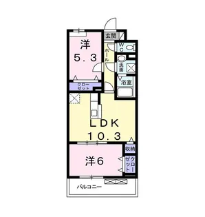 プリムローズIII【2階】の間取り