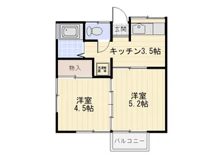 イーナビコーポII【2階】の間取り