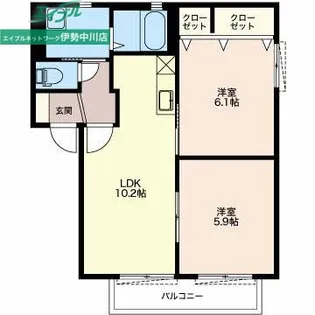 パークハイム A【2階】の間取り