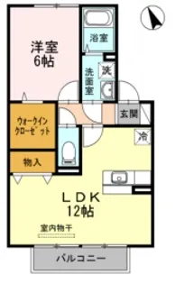 東一宮グリーンハイツII B棟【2階】の間取り