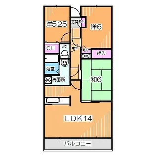 プレステージ深井水池【3階】の間取り