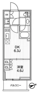 ディームス蔵前Residence【旧:nido蔵前Residence】【4階】の間取り