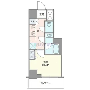 Log戸越【7階】の間取り