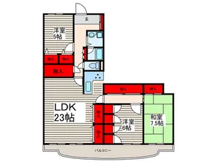 ハイラ-ク船堀【8階】の間取り