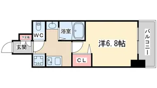 グランカリテ天神橋2【12階】の間取り