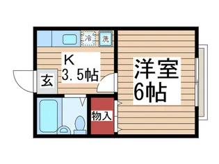 コーポサンライズII【2階】の間取り