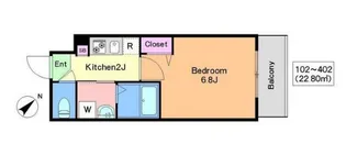 亀十レジデンス【1階】の間取り