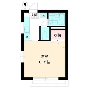 長嶋ハイツ【1階】の間取り