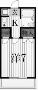 ベルシティ【5階】の間取り