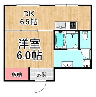 ペディハイツ塚口【1階】の間取り