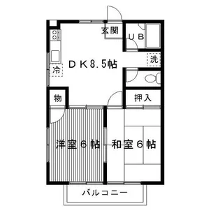 ディアコート綱島【2階】の間取り