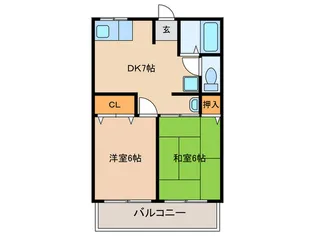 シティーハイムコンフォート【2階】の間取り