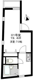 b’CASA平塚【1階】の間取り