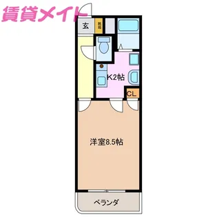 サンガーデン【1階】の間取り