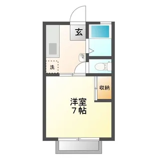 エステーニ西条町寺家B【1階】の間取り