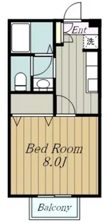 メゾン・ベルグII【1階】の間取り