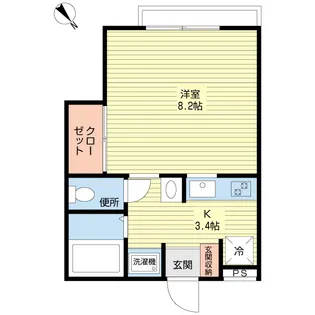 ヴィラージュMASHIKO【2階】の間取り