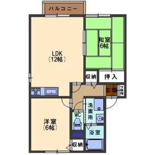 ラ・シャンブル【2階】の間取り