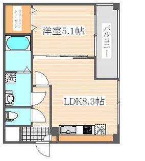 エルヴィータ駅南【2階】の間取り