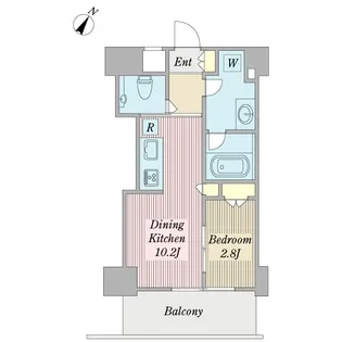 レフィール神保町【2階】の間取り