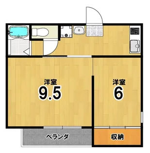 ザクセル【2階】の間取り