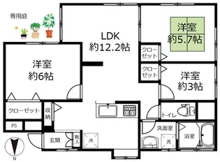 一番館【1階】の間取り