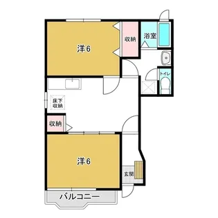 グランヴィア小澤【1階】の間取り