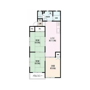 マンション築山第2【2階】の間取り