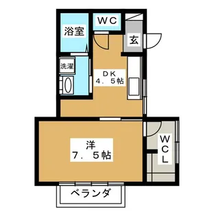 美和ハイツ【1階】の間取り