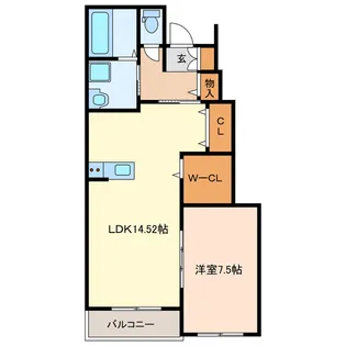 AFC RESIDENCE 海老島【1階】の間取り
