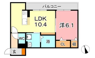 ブルーミア【1階】の間取り