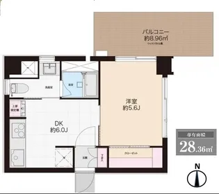 三田綱町ハイツ【1階】の間取り