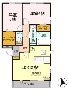 ラ クール【1階】の間取り