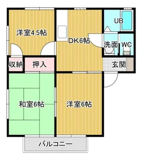 アーバンハイツ植松A【2階】の間取り